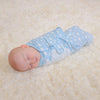 Manta de bebé Comfy Cubs Easy Swaddle, paquete de 3 - 100 % algodón, 3-6 meses