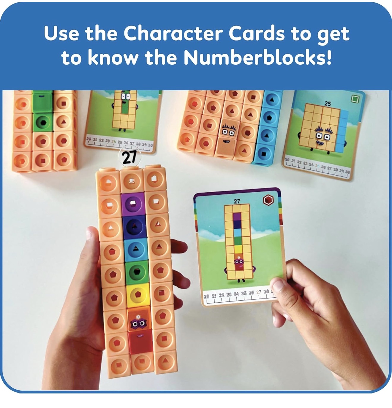 Hand2mind MathLink Cubes Numberblocks 21-30 Juego de actividades