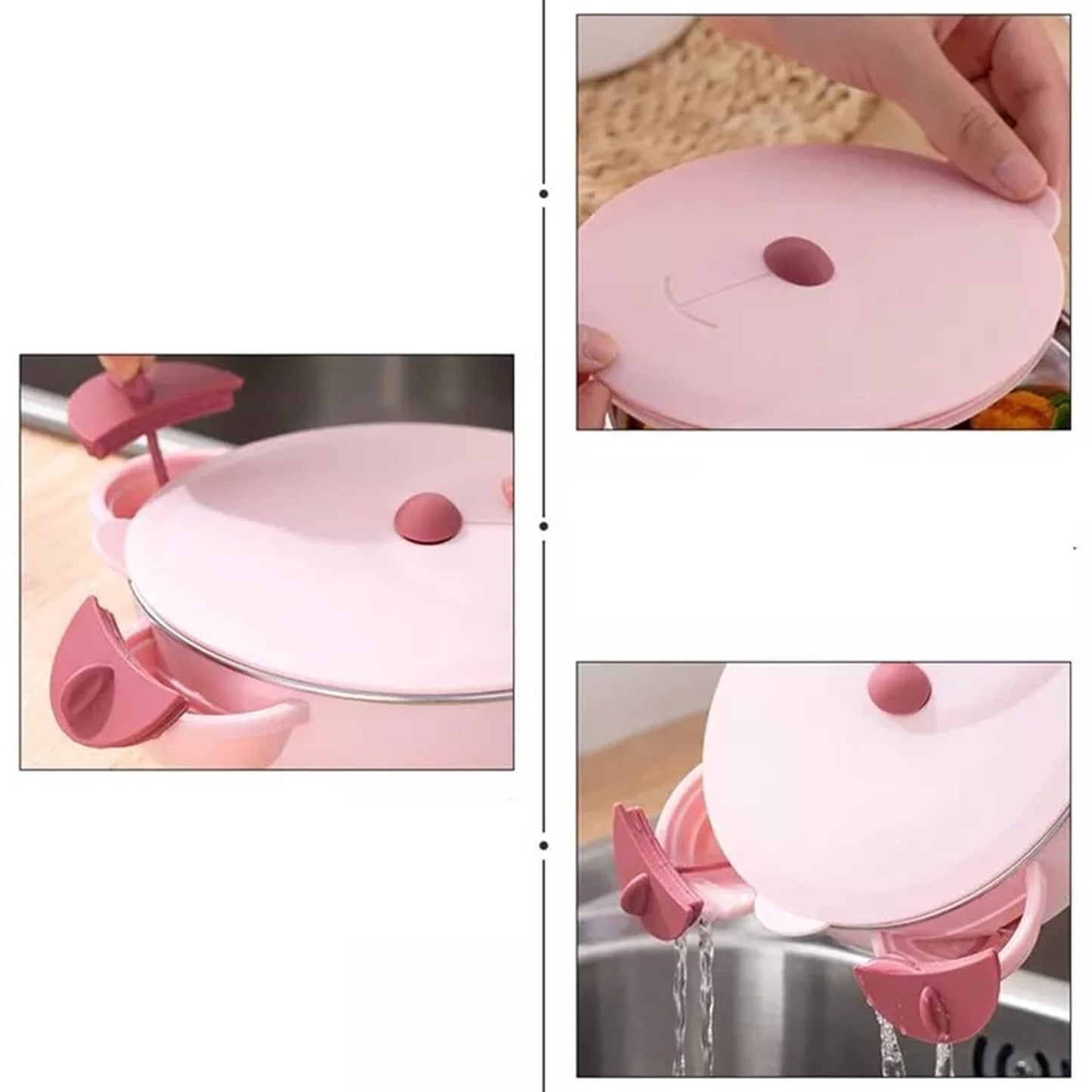 Bento Boxes Stainless Steel Cutlery Portable Suction