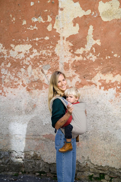 Beco Portabebés para niños pequeños con asiento extra ancho, 100% algodón, (24-48 meses)