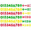 SpriteGru 102 números magnéticos para la educación básica de matemáticas matemáticas (fondo de estrellas)