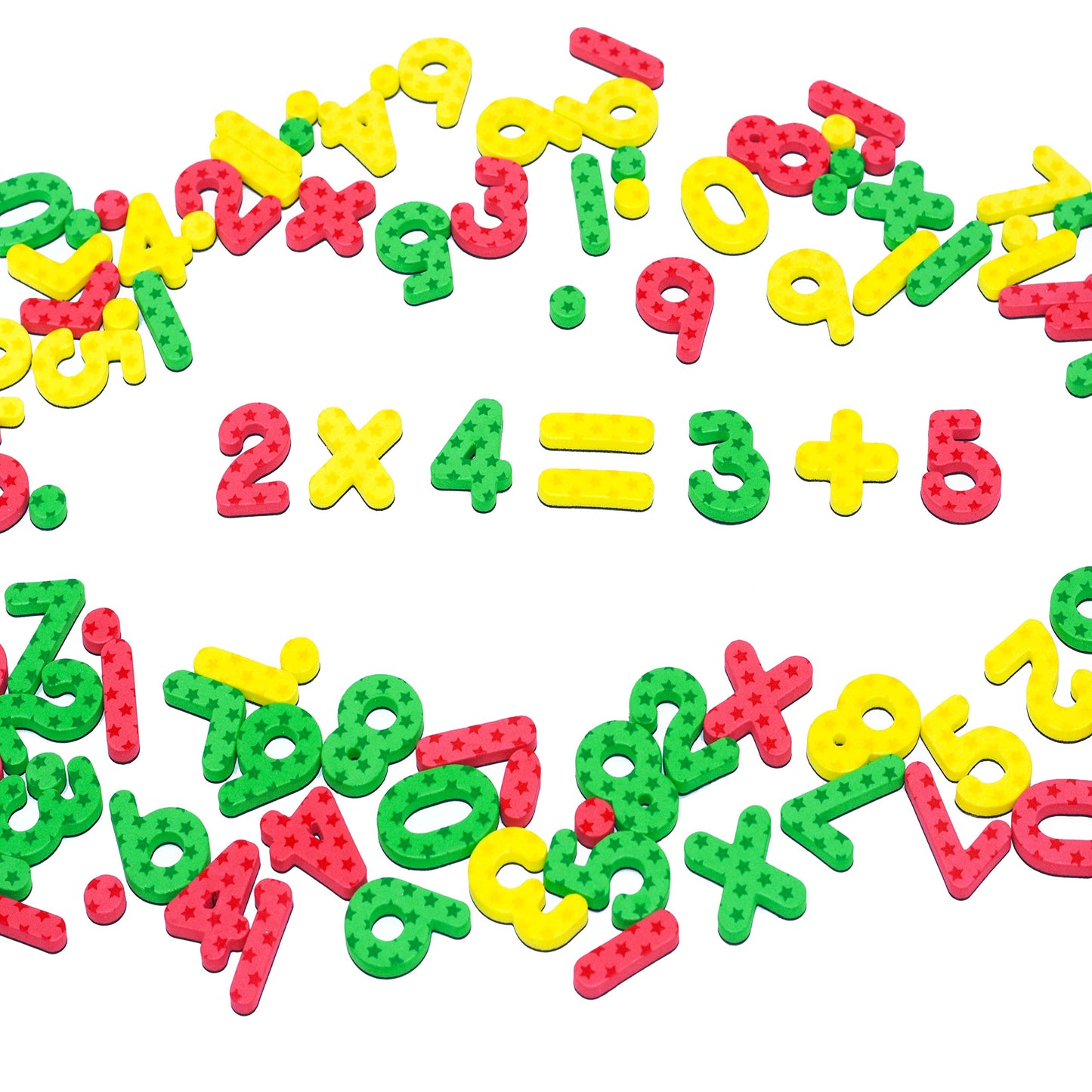 SpriteGru 102 números magnéticos para la educación básica de matemáticas matemáticas (fondo de estrellas)