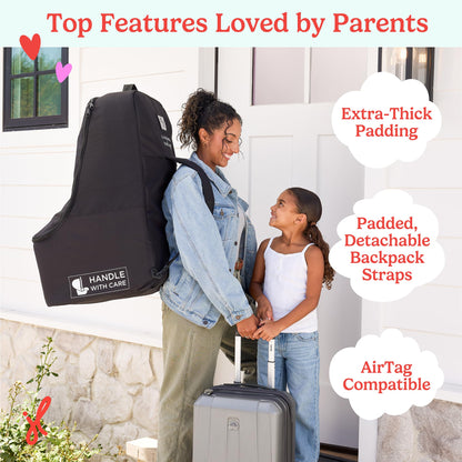 J.L. Childress Mochila acolchada para asiento de coche - Bolsa de viaje para avión