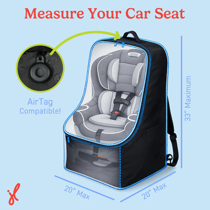 J.L. Childress Mochila acolchada para asiento de coche - Bolsa de viaje para avión