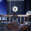 Ventilador portátil para cochecito de viaje, luz nocturna LED con clip