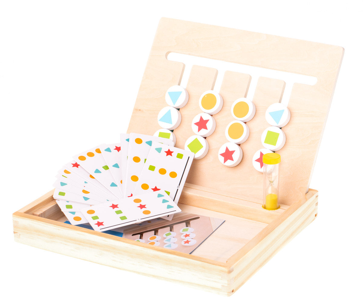 Montessori - Juguetes de aprendizaje con diapositivas, rompecabezas de colores