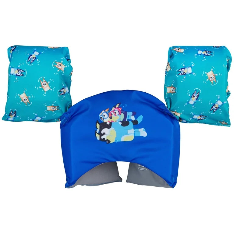 SwimWays Bluey Entrenador de Natación (Unisex), para Niños de 33-55lbs