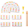 Montessori - Juguetes de aprendizaje con diapositivas, rompecabezas de colores