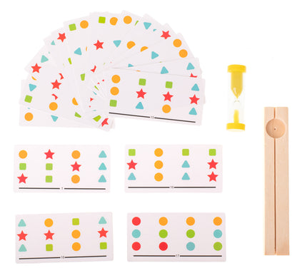 Montessori - Juguetes de aprendizaje con diapositivas, rompecabezas de colores