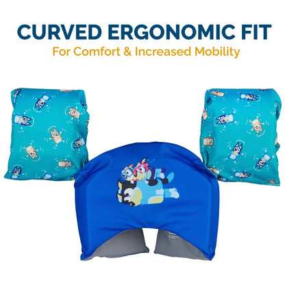 SwimWays Bluey Entrenador de Natación (Unisex), para Niños de 33-55lbs