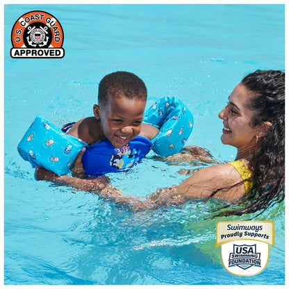 SwimWays Bluey Entrenador de Natación (Unisex), para Niños de 33-55lbs