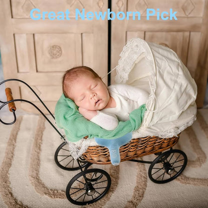 Sueño para bebé, almohadilla de colchón vibratoria, 3 intensidades de vibración y 3 modos de vibración, carga rápida tipo C