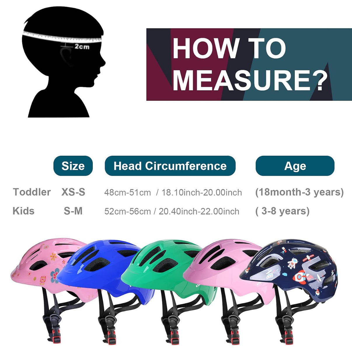 Casco de bicicleta para bebé, Talla XS