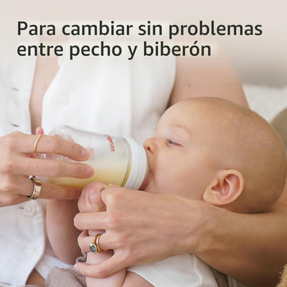 Tetina de silicona Pigeon (L) con línea de agarre, sensación natural, 6+ meses, 4 unidades