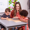 Hapinest Tabla de seguimiento de escritura a mano del alfabeto y números de madera para niños