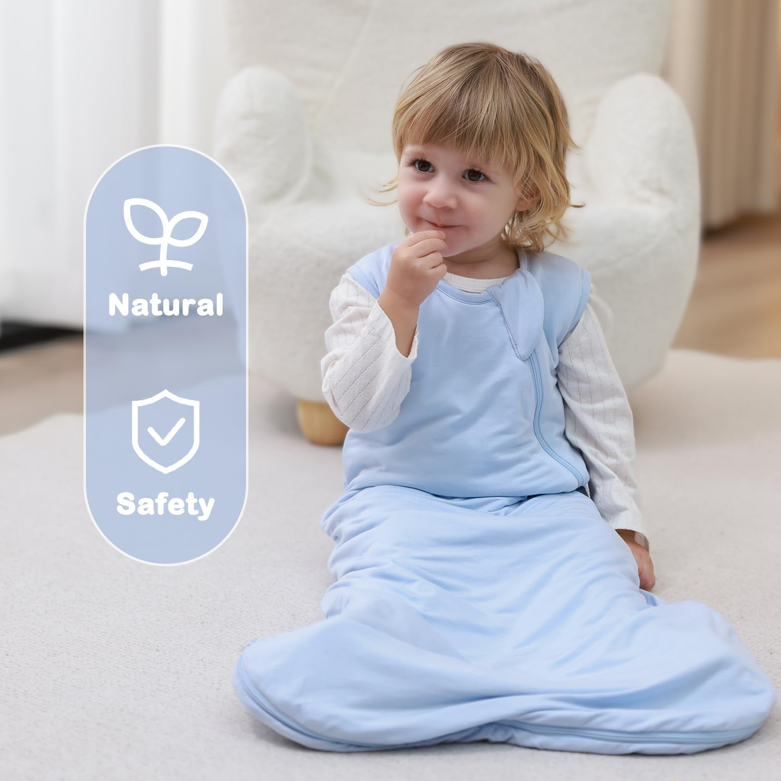 Mosebears Saco de dormir unisex para bebé, 18-36 meses