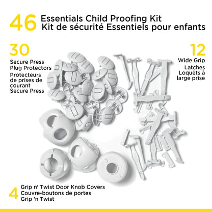 Safety 1st Essentials - Kit a prueba de niños, paquete de 46