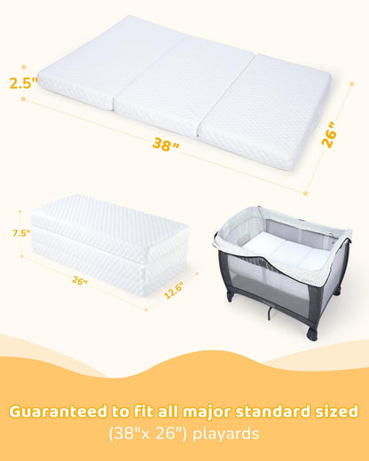 Forias - Colchón de juego y paquete triple, para viajes