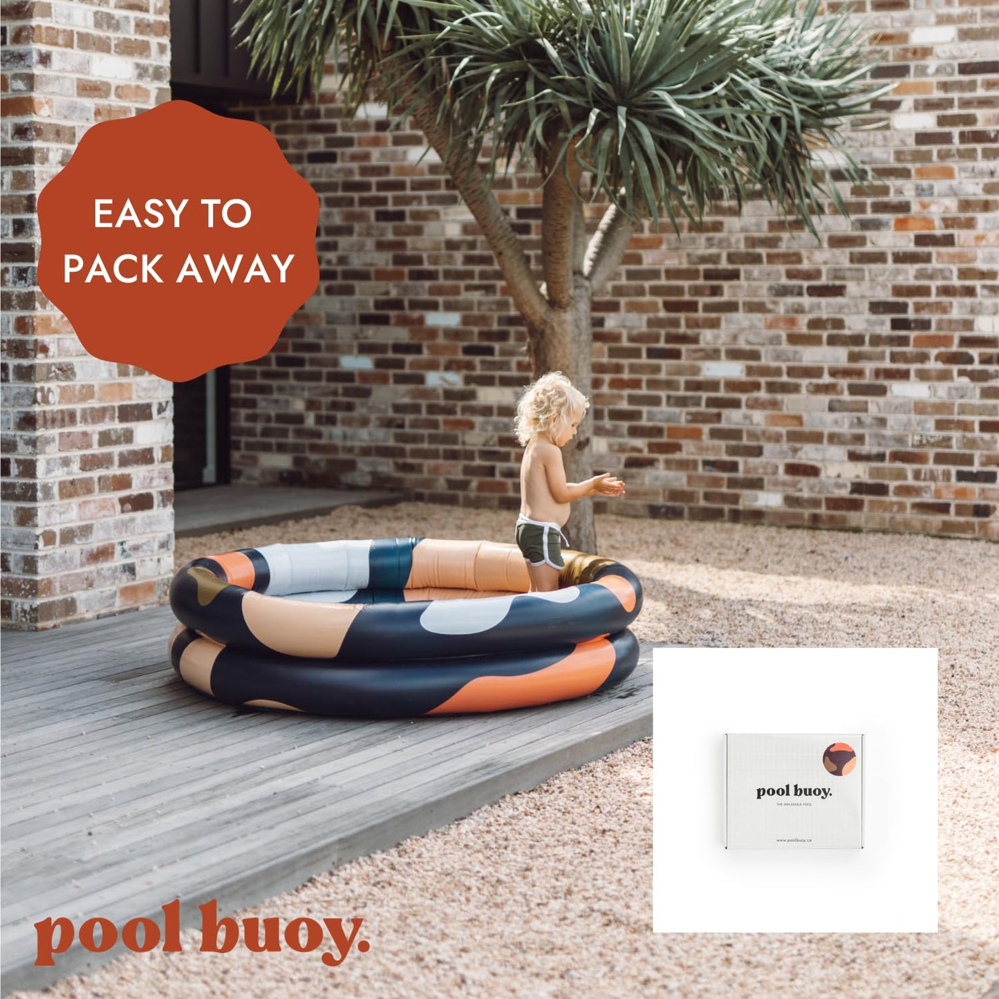Pool Buoy Piscina inflable redonda con bolsa de almacenamiento