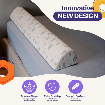 ComfyBumpy Protector de cama para niños pequeños de 52 x 5 pulgadas