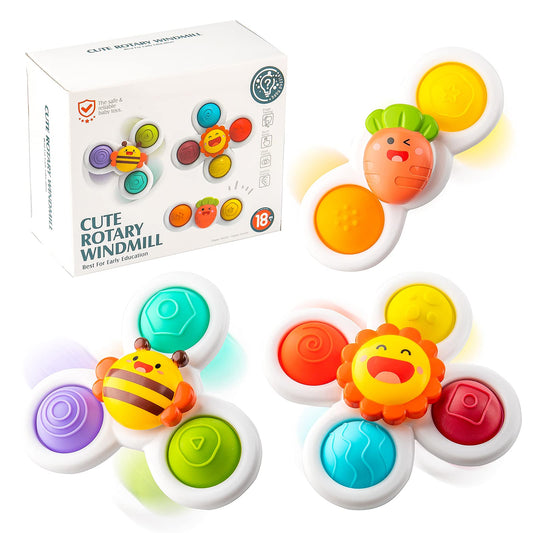 Juguetes giratorios con ventosa para bebés