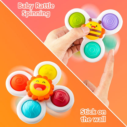 Juguetes giratorios con ventosa para bebés
