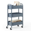 SunnyPoint Organizador de almacenamiento de metal compacto y delicado de 3 niveles