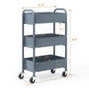 SunnyPoint Organizador de almacenamiento de metal compacto y delicado de 3 niveles