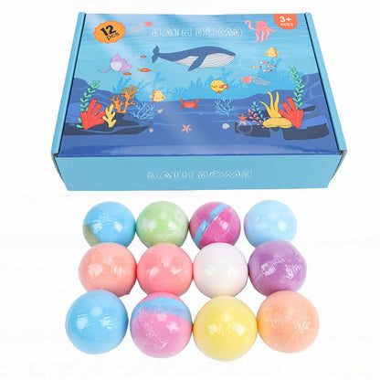 Bolas de Sal de Baño Juguete Sorpresa Bomba de Baño Fizzers de para Niños 12 Piezas