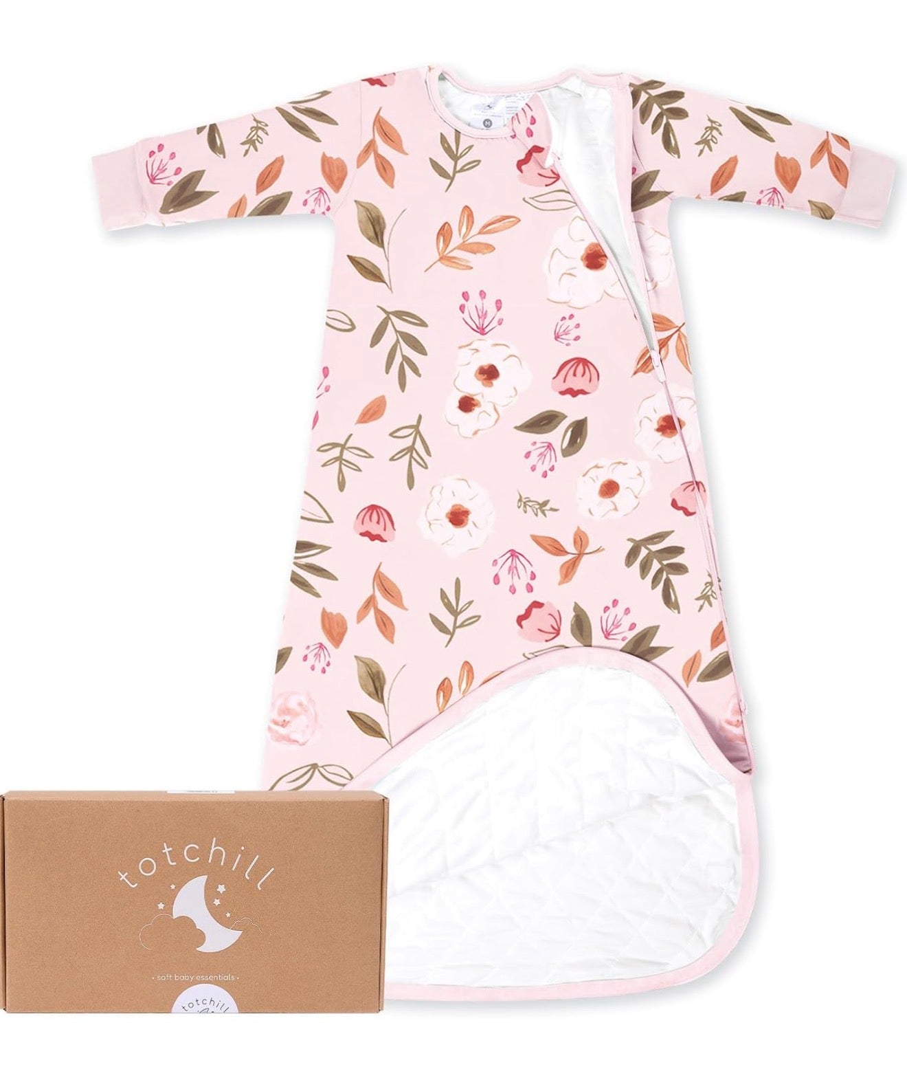 Saco de dormir para bebé de manga larga 1.0 TOG, 6-18 meses
