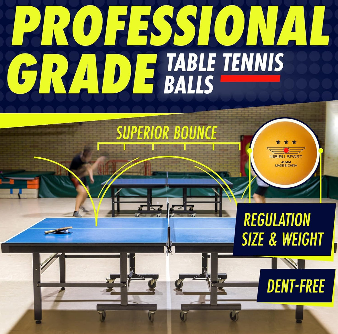 Raquetas y pelotas de tenis de mesa profesionales