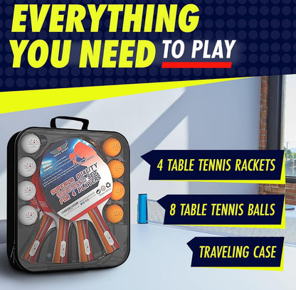 Raquetas y pelotas de tenis de mesa profesionales
