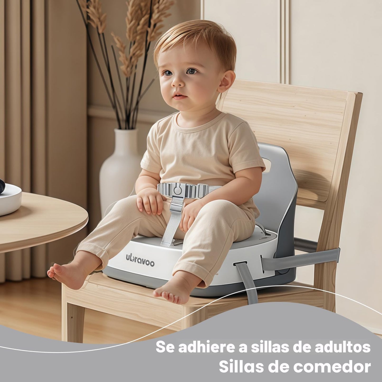 UBRAVOO Asiento elevador para silla de cocina, 6-36 meses