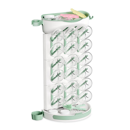 Momcozy Estante de secado de biberones para 18 biberones, estante vertical para encimera que ahorra espacio