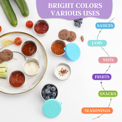 Envases de aderezo para ensaladas de 6x1,6 onzas con tapas