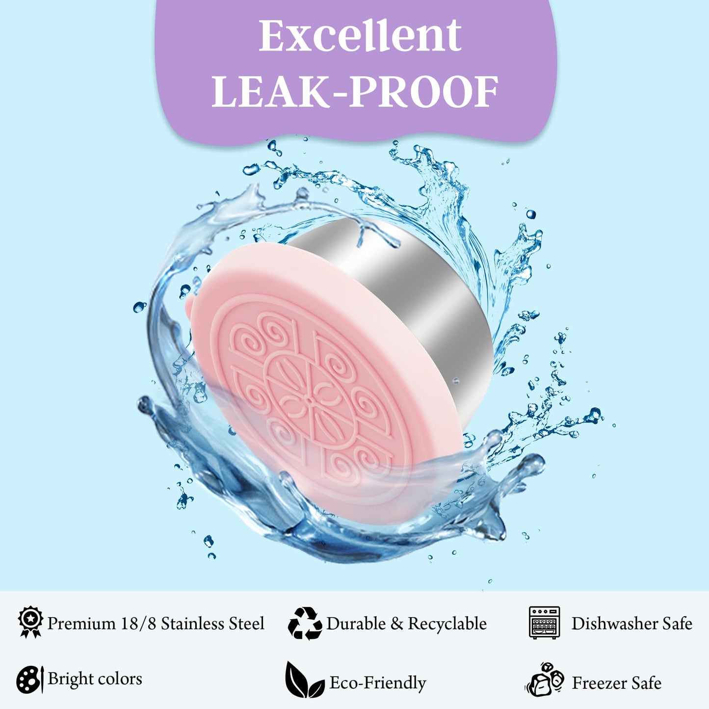 Envases de aderezo para ensaladas de 6x1,6 onzas con tapas