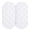 Funda impermeable para colchón de cuna (paquete de 2) apta para colchón de cuna ovalada/de reloj de arena