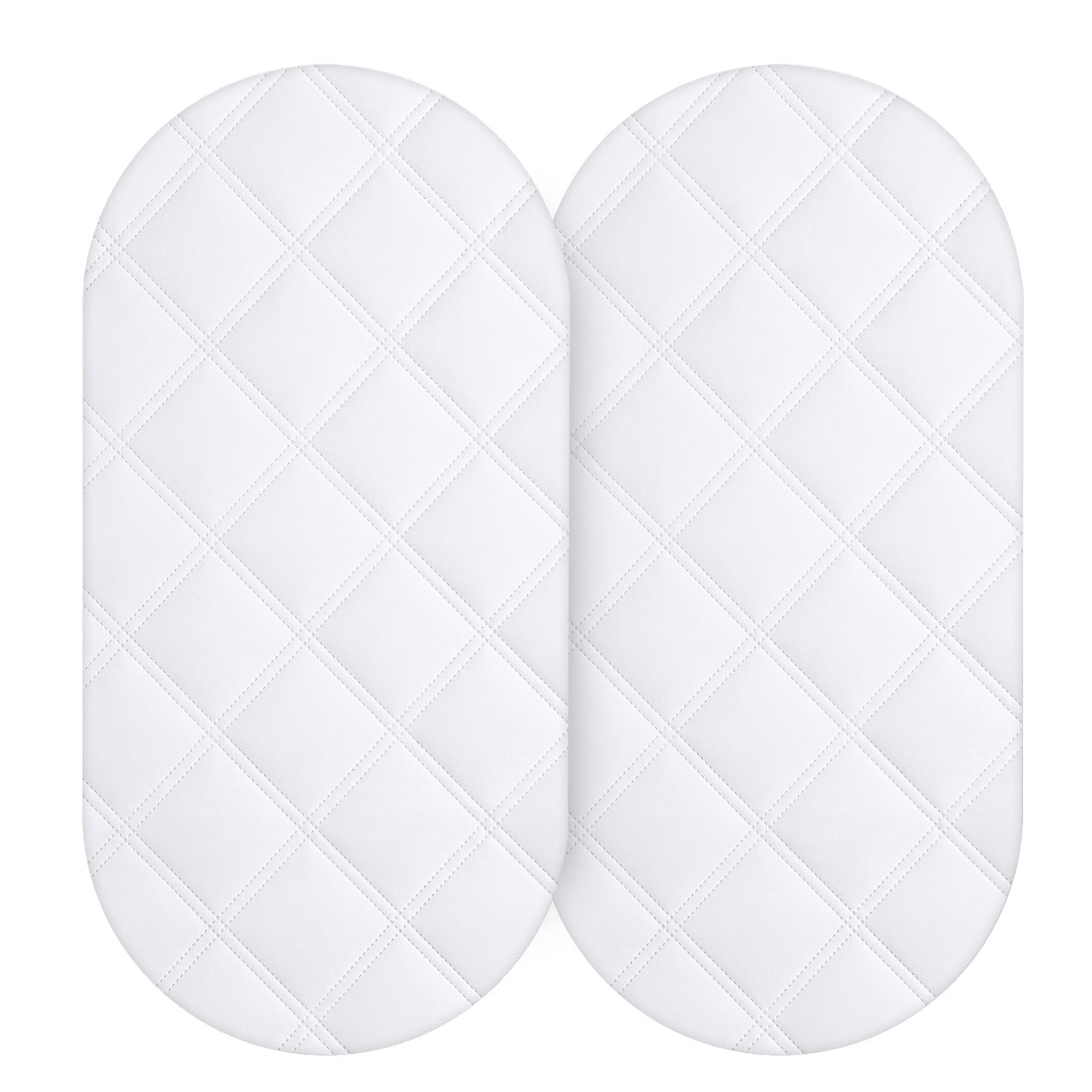 Funda impermeable para colchón de cuna (paquete de 2) apta para colchón de cuna ovalada/de reloj de arena