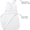 Nested Bean Zen Sack - Saco de dormir cuidadosamente pesado | Bebé: 0 a 6 meses | 100% algodón
