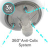 Nanobébé biberón de silicona, anti cólico 5oz