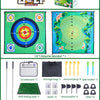 Juego de chipping de golf Minetom con tapete de golpeo, 152 x 152 cm