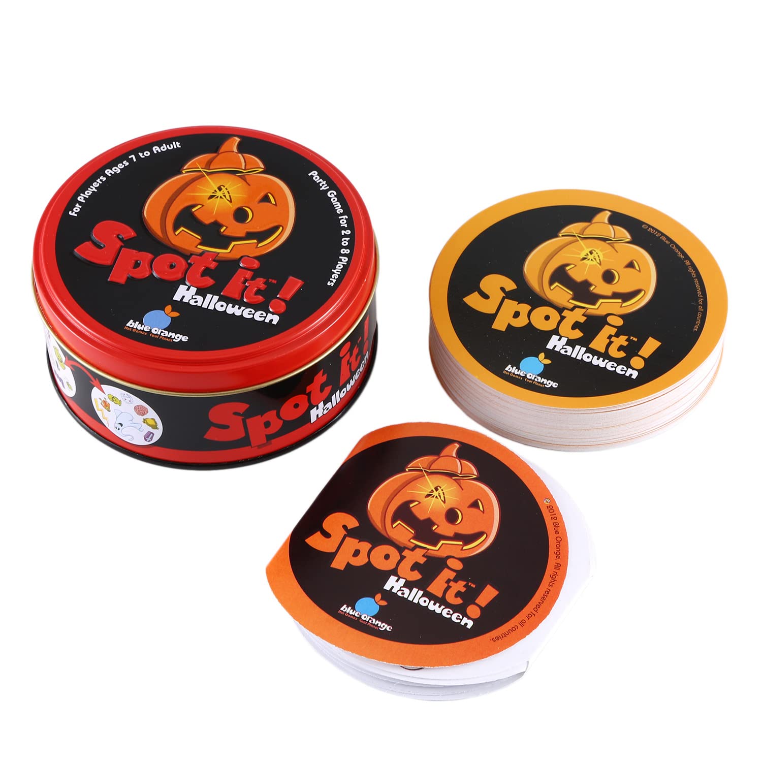 Lobonbo Juego de Escritorio Tin Box Spot It Halloween