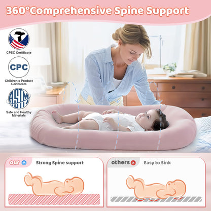 Tumbona para bebé - Almohada para tumbona de bebé para recién nacidos (0-24 meses)