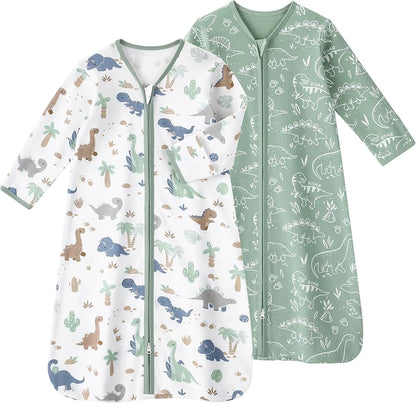 Fiemol sacos de dormir para bebé de 12-18 meses, manta de manga larga para bebé de 0.5 tog