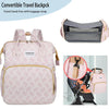 Mochila multifunción para pañales con cambiador portátil