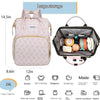 Mochila multifunción para pañales con cambiador portátil