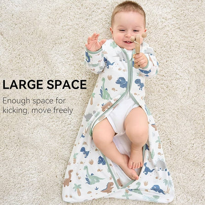 Fiemol sacos de dormir para bebé de 12-18 meses, manta de manga larga para bebé de 0.5 tog