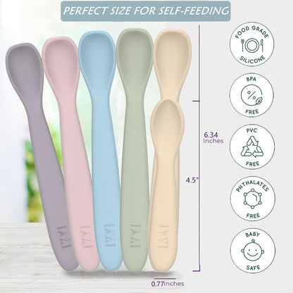 Cucharas de silicona para bebés