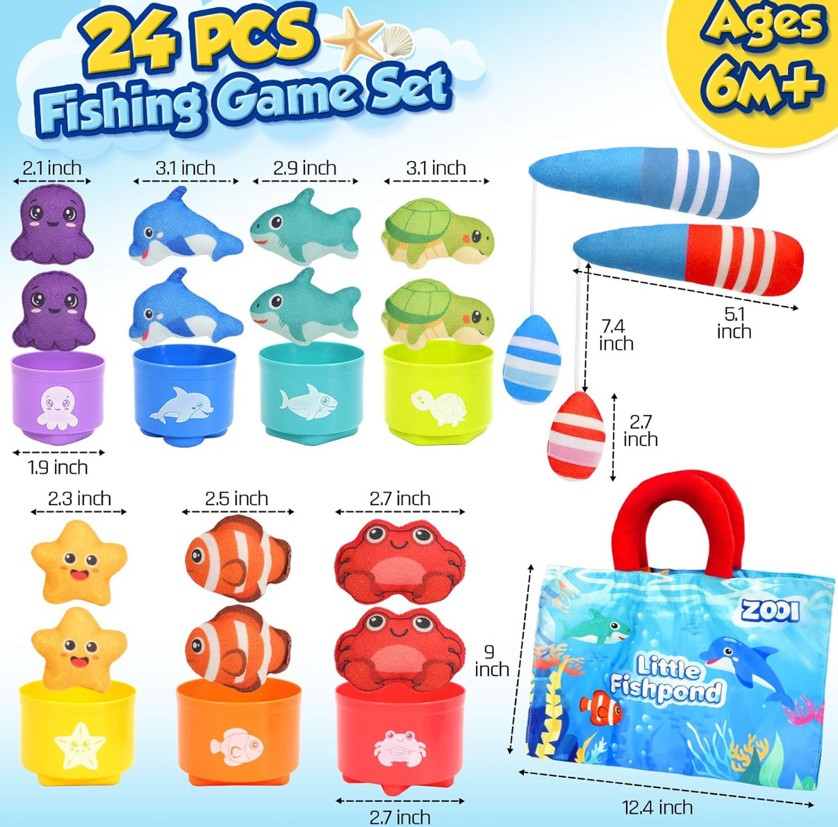 Juego de pesca para niños pequeños