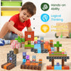 Avaxesy 84 bloques magnéticos para niños pequeños Cubos de construcción